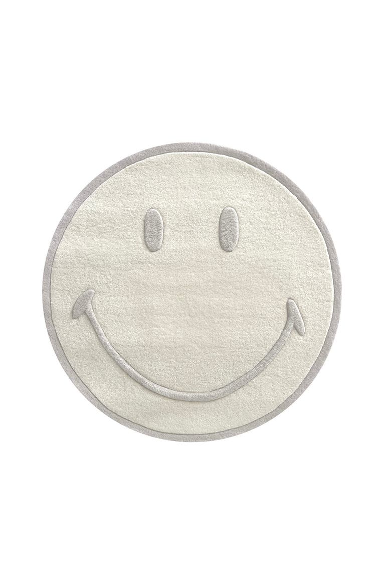 Smiley Rug, Main, color, White Natural