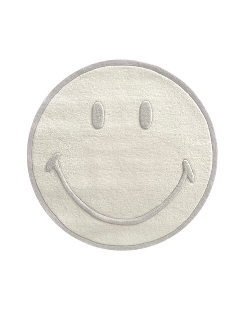 Maison Deux Smiley Rug In White