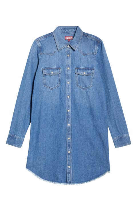 Long Sleeve Denim Shirtdress