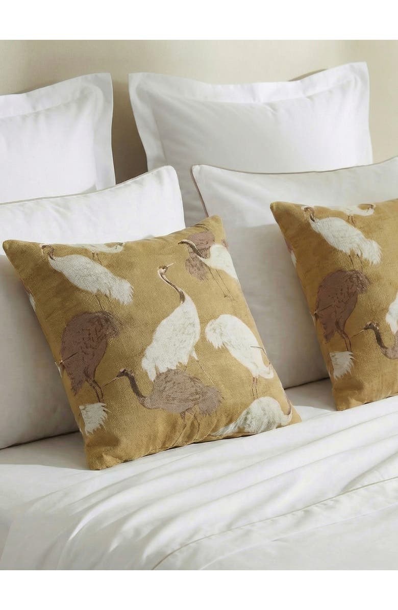 Sunday Citizen Golden Crane Accent Pillow, Alternate, color, 
