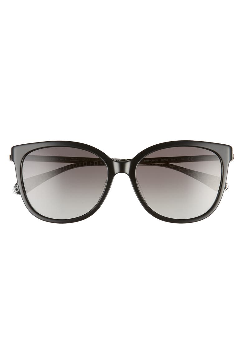 britton 55mm cat eye sunglasses, Alternate, color, BLACK/ GREY