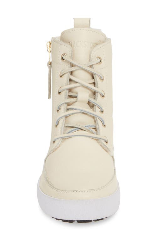 Blackstone 'cw96' Genuine Shearling Lined Sneaker Boot In White