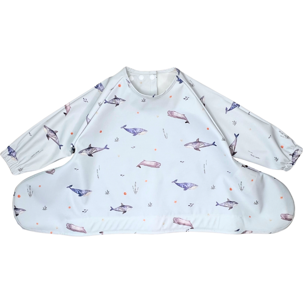 Neferland Nefertie Coverall 2.0 Longsleeve Bib In Whale Watching 6-24 Months