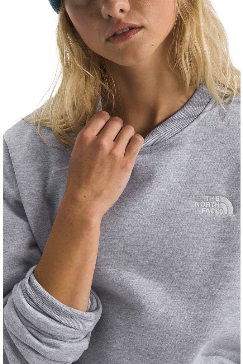 Evolution Simple Dome Crewneck Sweatshirt, Alternate, color, TNF PALE GREY HEATHER