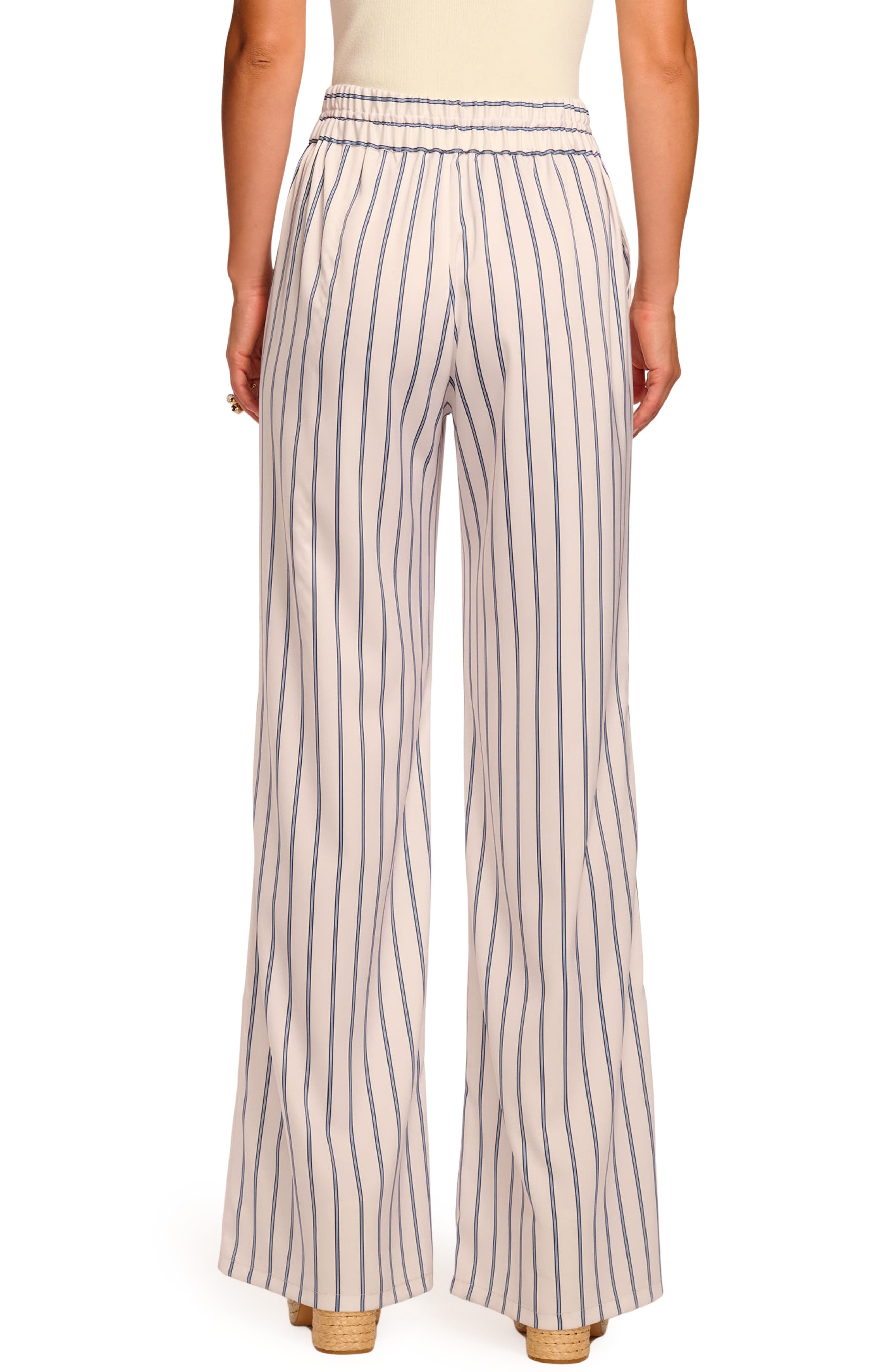Sylvie Stripe Wide Leg Pants - image 2