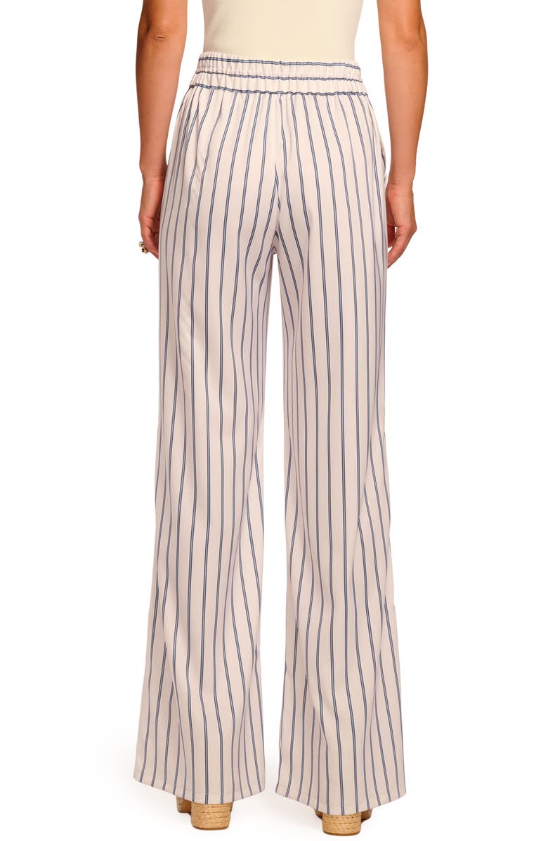Ramy Brook Sylvie Stripe Wide Leg Pants, Alternate, color, Ivory Seaside