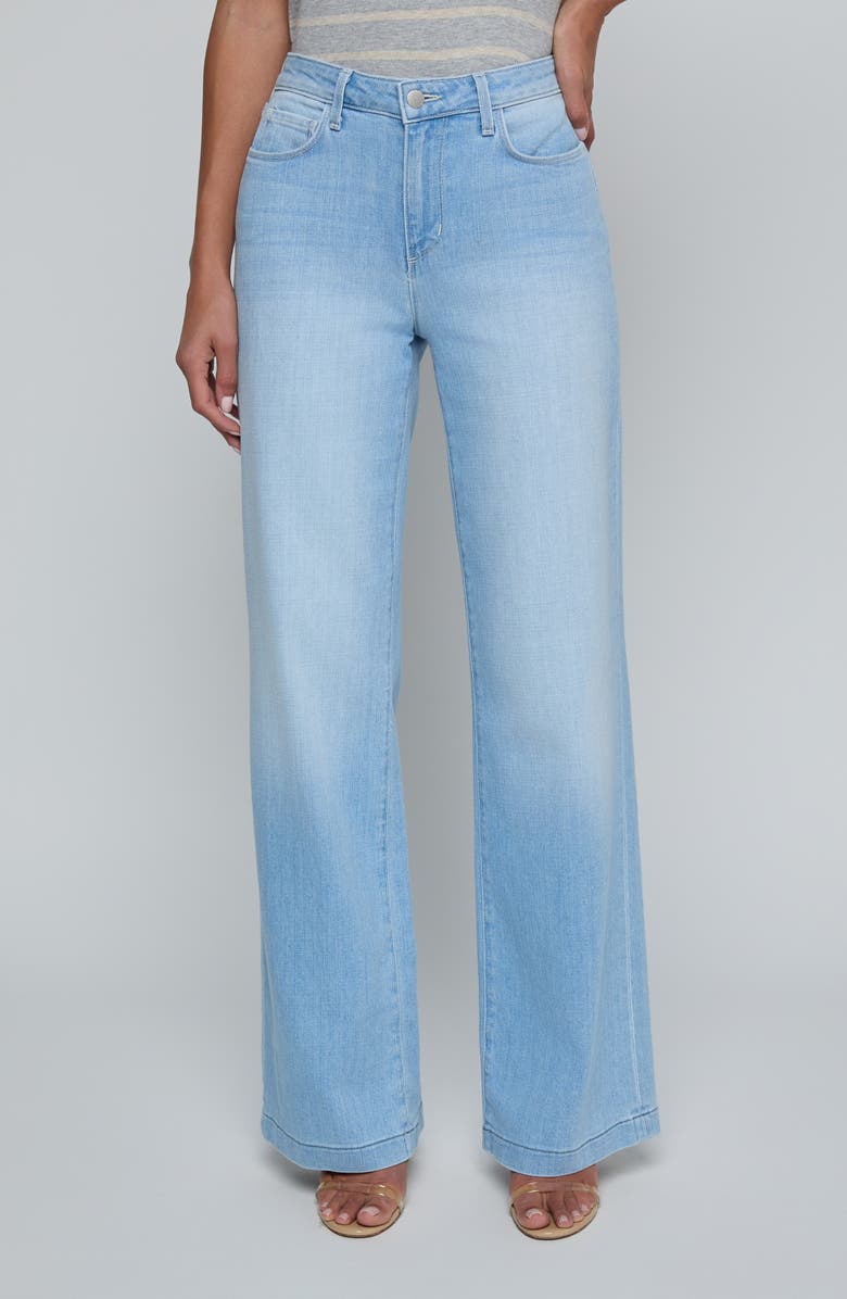 L'AGENCE Scottie High Waist Wide Leg Jeans, Main, color, Bayridge
