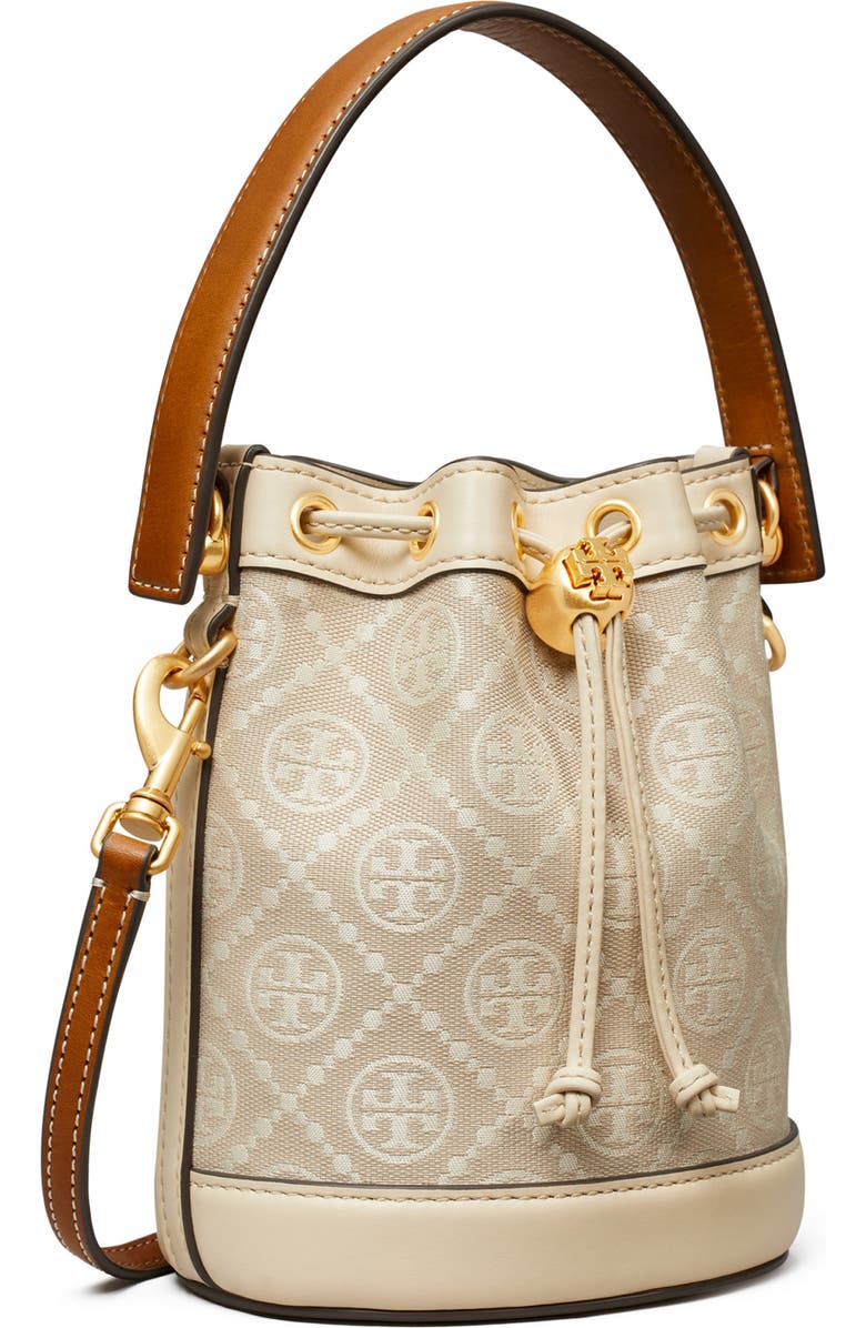 Tory Burch Mini T Monogram Bucket Bag, Alternate, color,