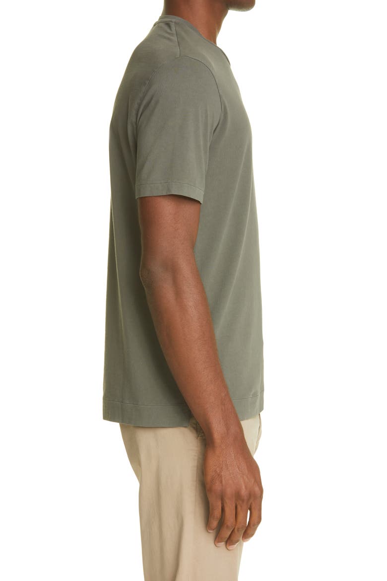 Garment Dyed Cotton T-Shirt, Alternate, color, OLIVE
