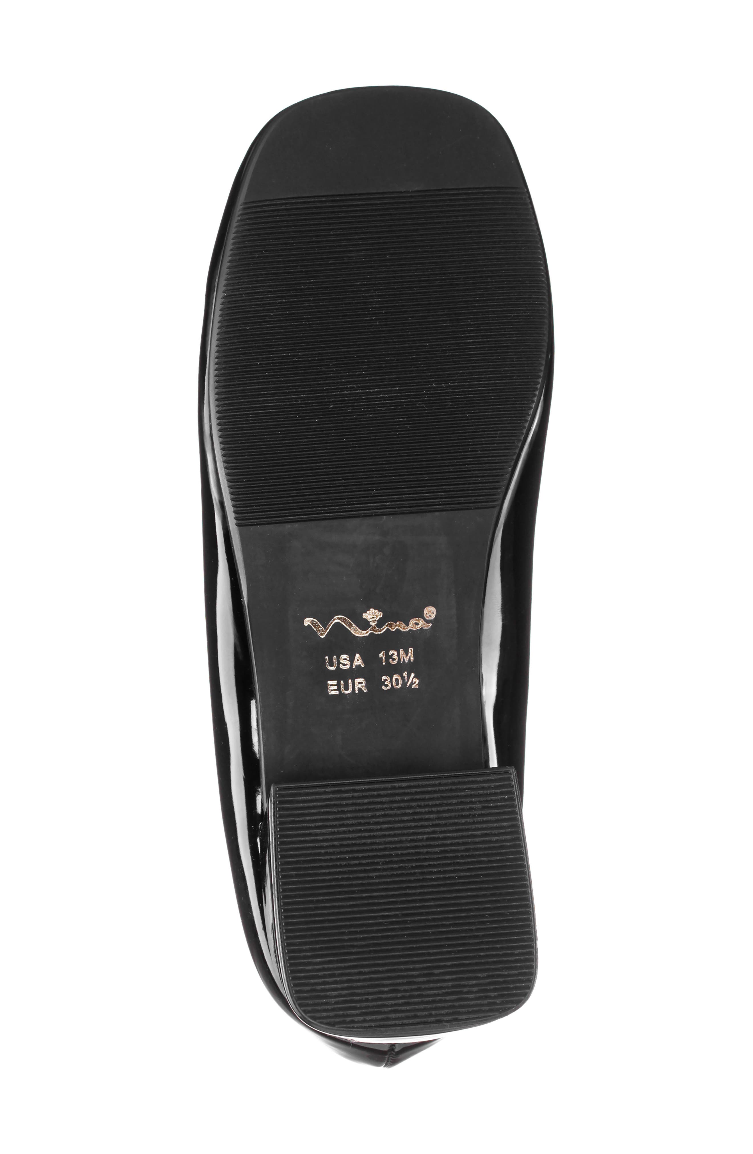 Nina Kids' Mary Jane Strap, Alternate, color, Black Patent