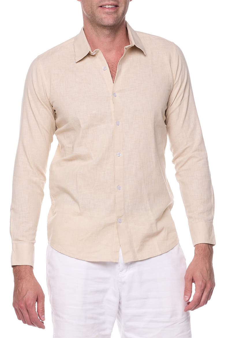 Full Sleeves Resort Shirt, Main, color, NATURAL