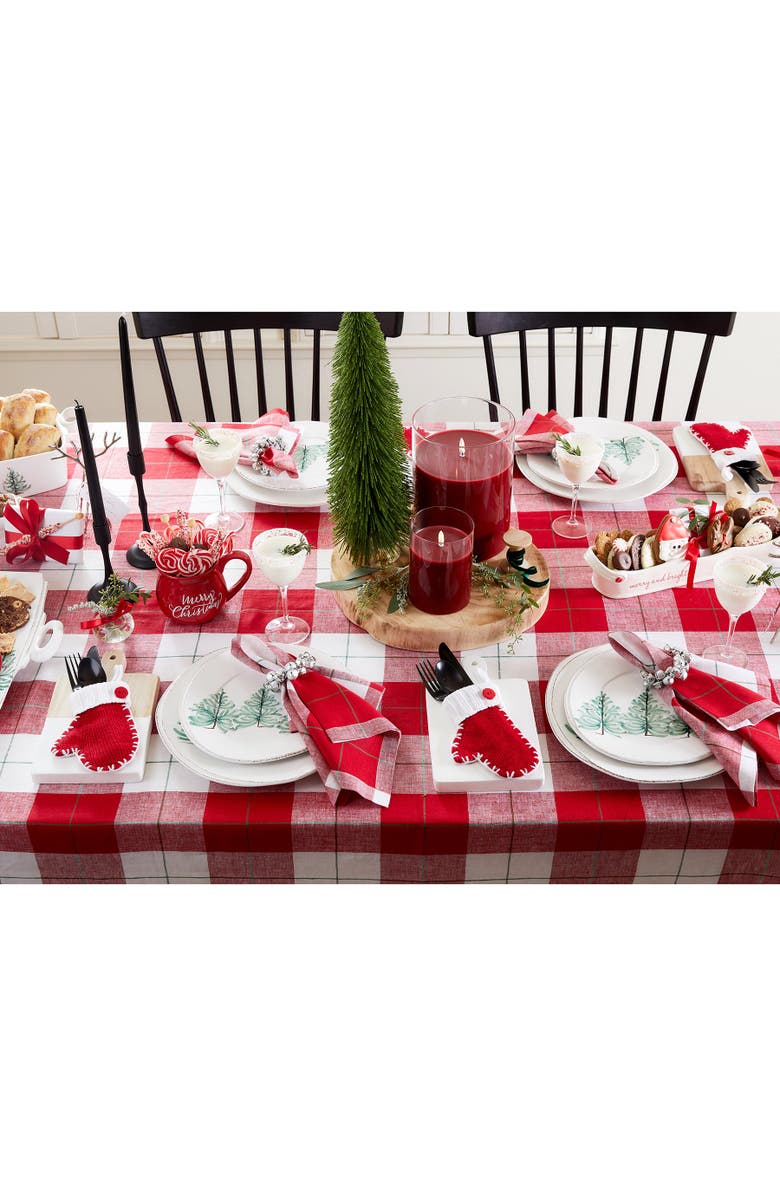 Solino Home Linen Tablecloth - Very Merry Plaid, Alternate, color, Very Merry