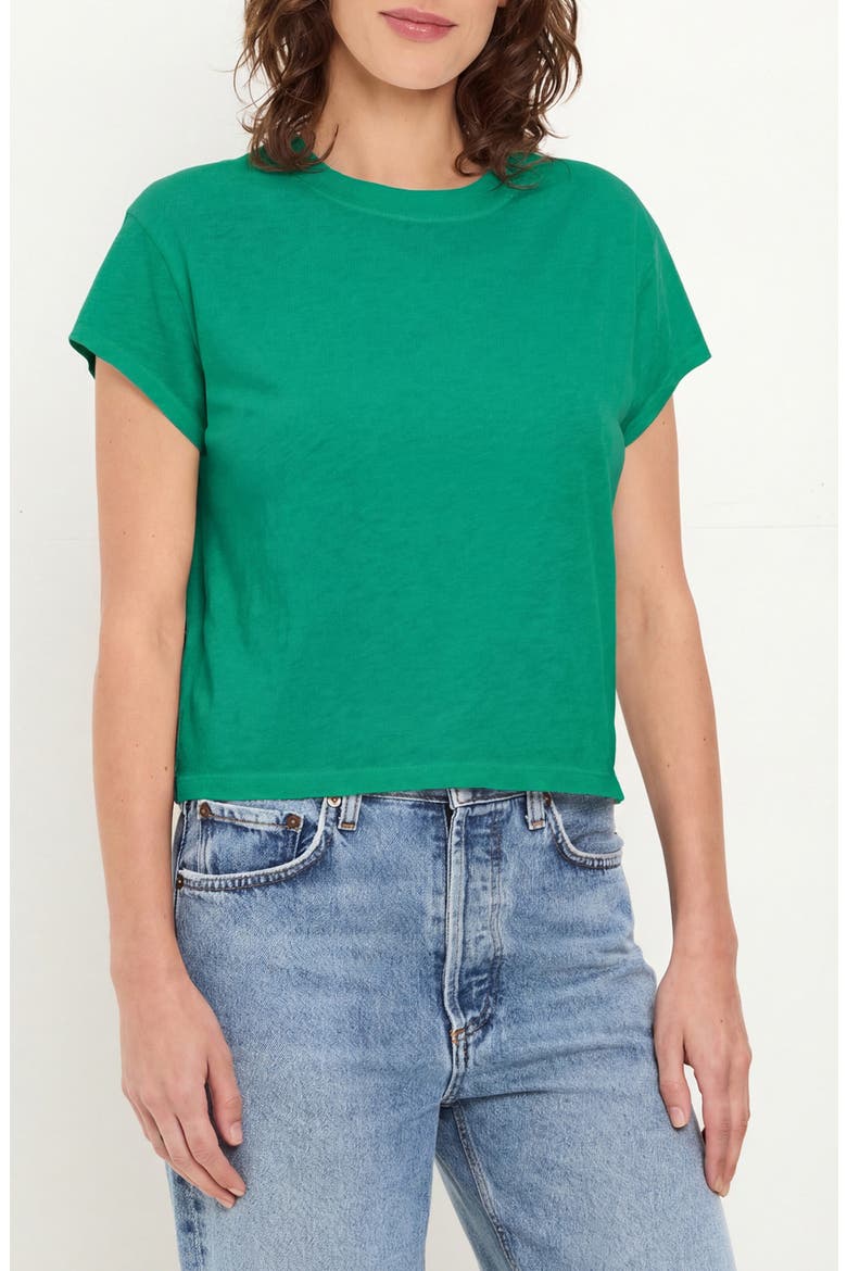 Grayson Chopped Crewneck T-Shirt, Alternate, color, MALDIVES GREEN