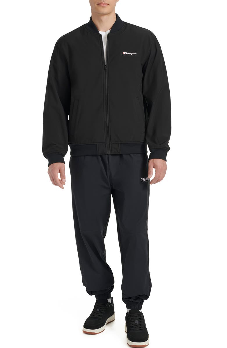 Champion Softshell Varsity Bomber Jacket, Alternate, color, 