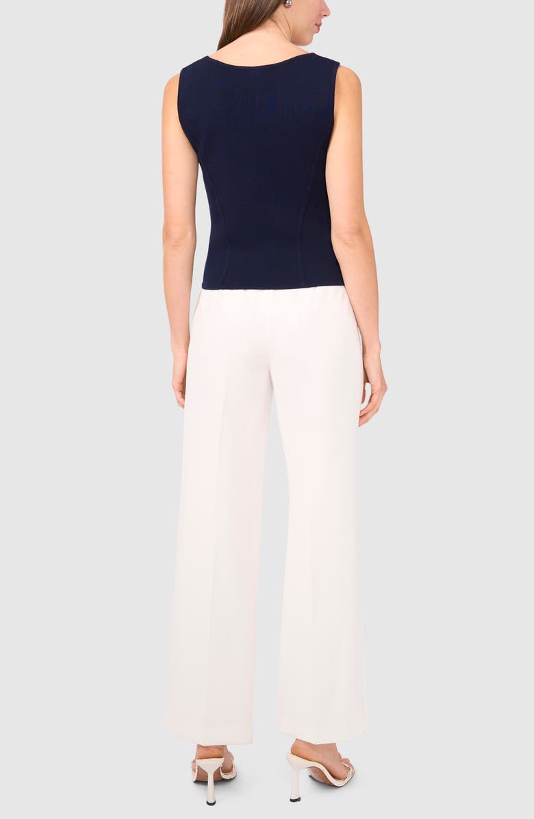 Halogen<sup>®</sup> Square Neck Corset Sweater Tank, Alternate, color, Classic Navy