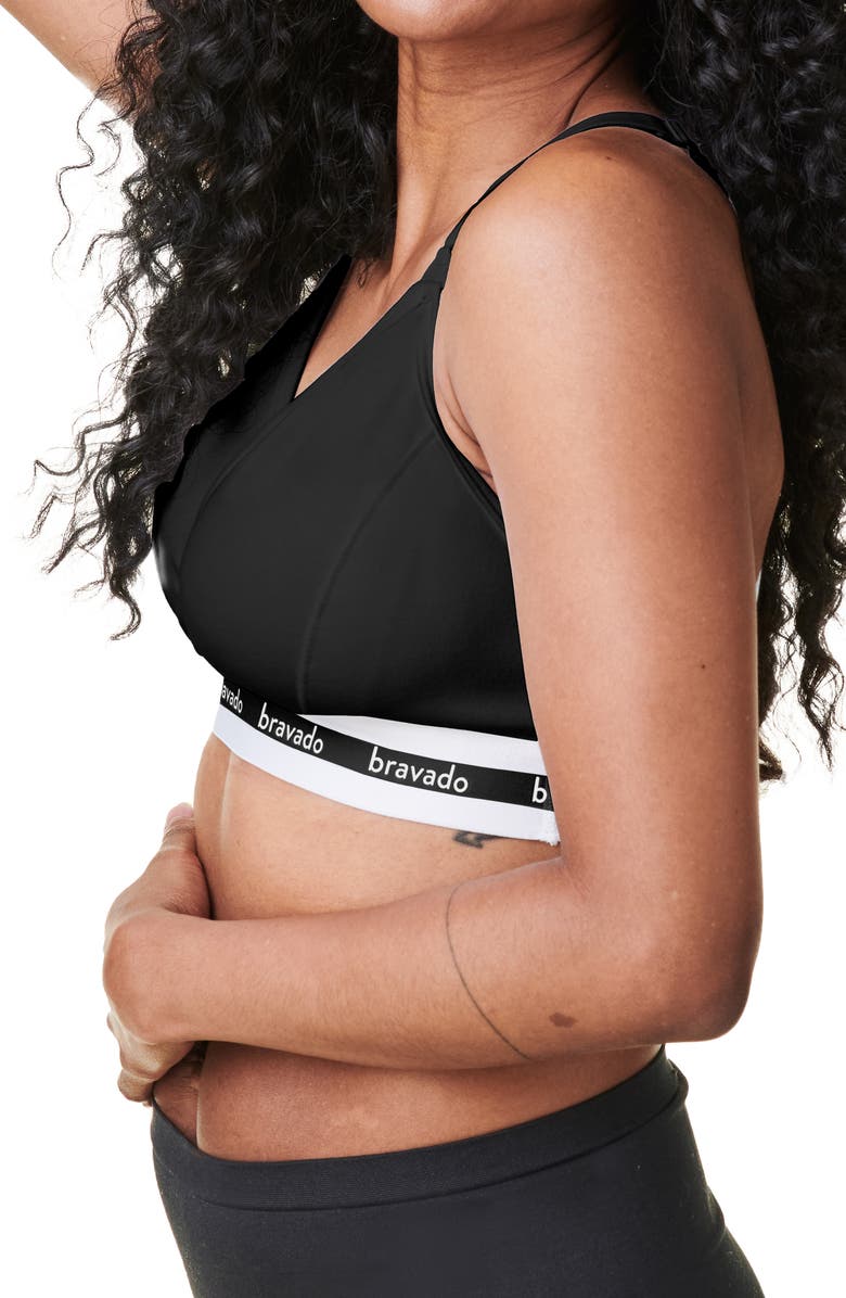Bravado Designs Original Organic Cotton Blend Maternity/Nursing Bra, Alternate, color, Black