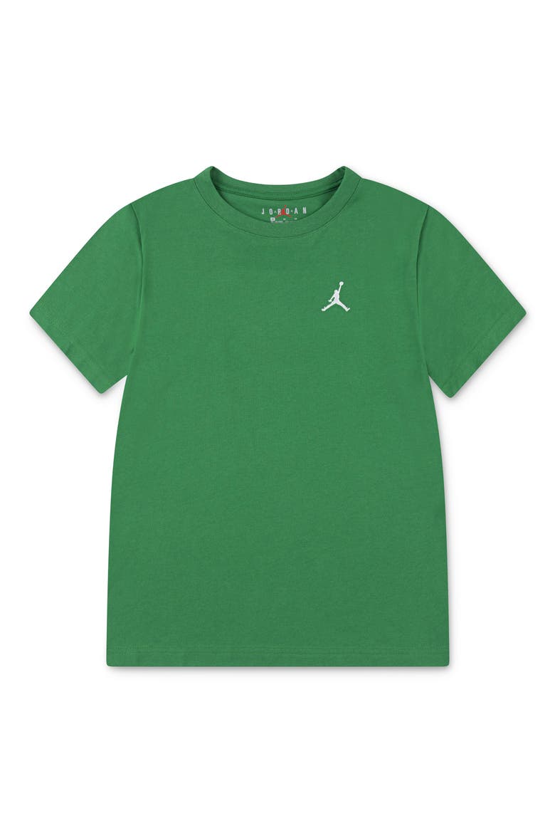 Kids' Jumpman Embroidered T-Shirt, Main, color, PINE GREEN
