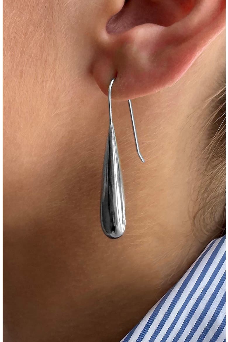 Monaco Drop Earrings, Alternate, color, SILVER