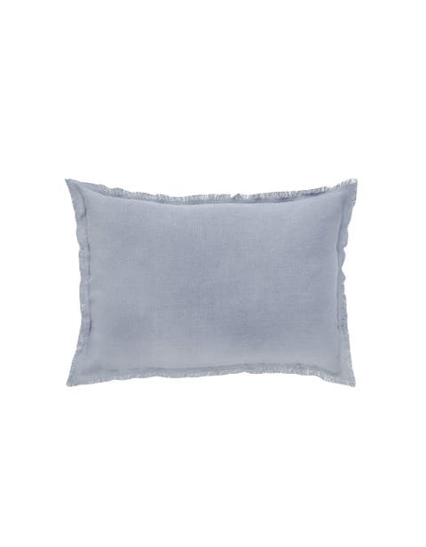 Soft Fringe Linen Pillow with Down Insert