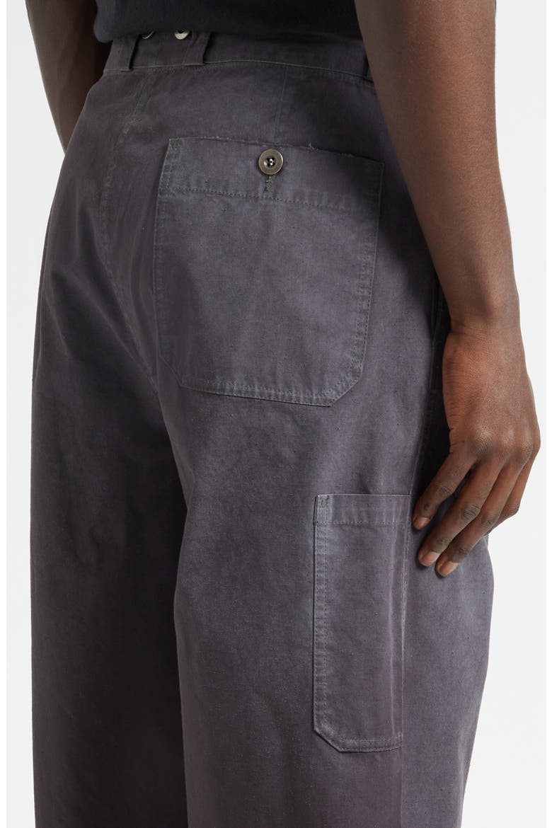 Straight Leg Cotton Pants, Alternate, color, WASHED BLACK