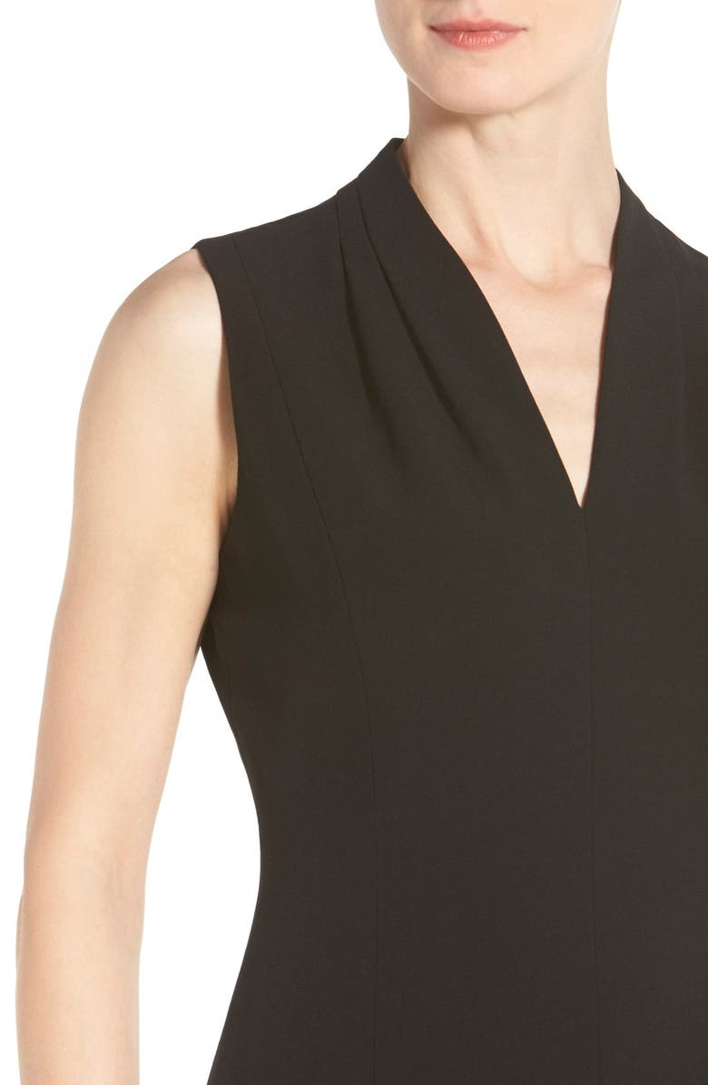 T Tahari 'Tonya' V-Neck Sheath Dress, Alternate, color, 