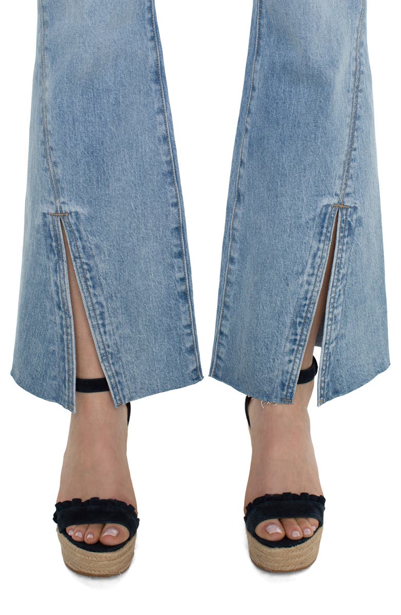 Liverpool Los Angeles Hannah Split Cuff High Waist Flare Jeans, Alternate, color, 