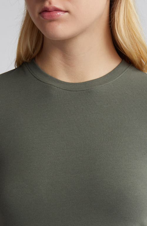 GOOD AMERICAN GOOD AMERICAN STRETCH COTTON BABY TEE