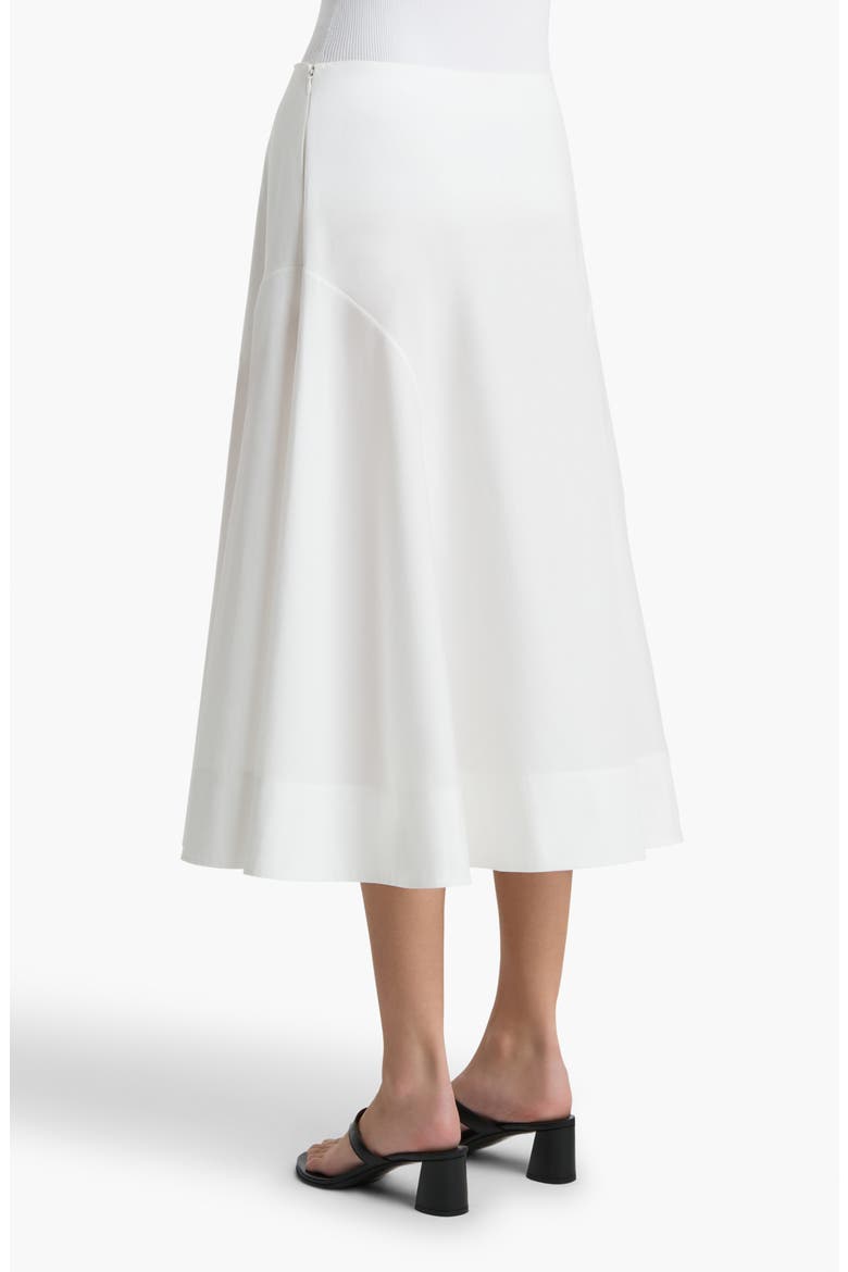 Artin Cotton Midi Skirt, Alternate, color, CHALK