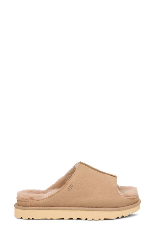 Ugg(r) Greenport Genuine Shearling Lined Slide Sandal In Sand