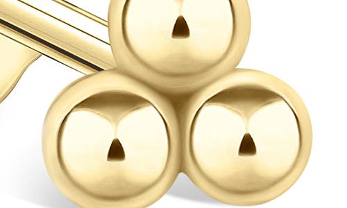 Maria Tash Three Ball Trinity Single Stud Earring In Gold