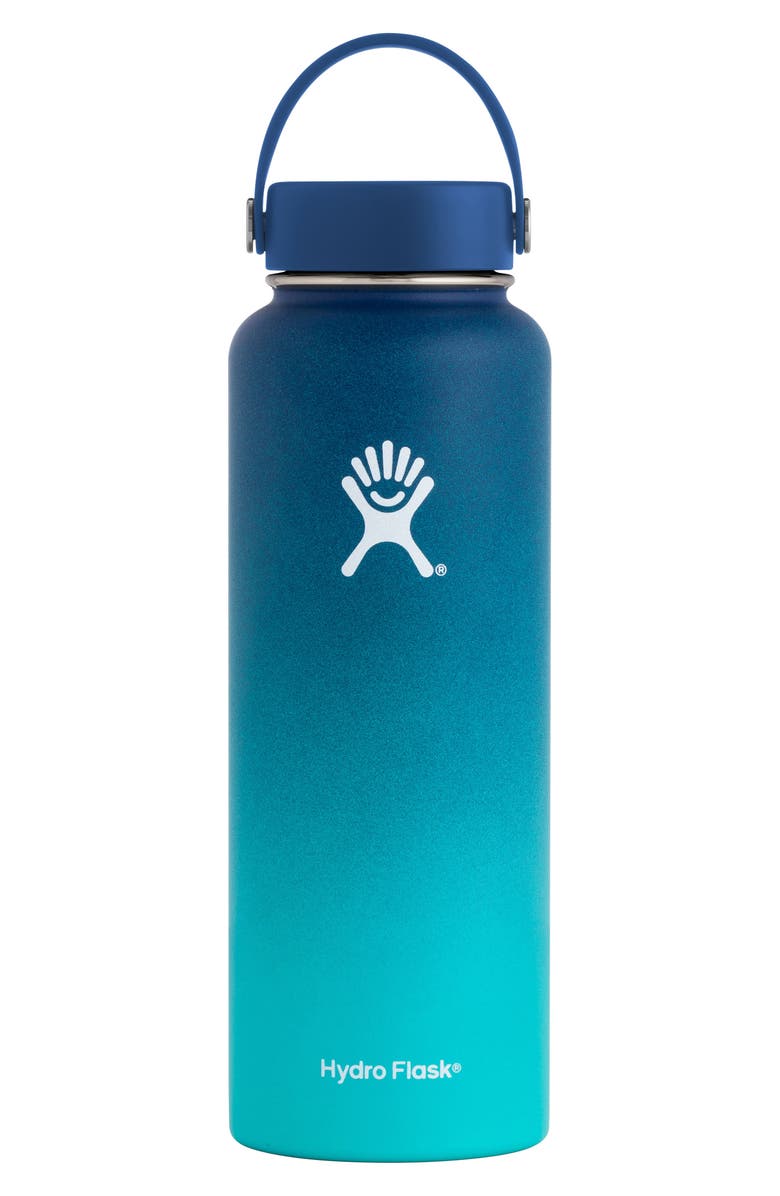 Hydro Flask Ombré Collection 40-Ounce Wide Mouth Cap Bottle, Main, color,