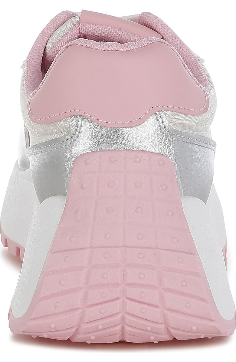 LONDON RAG Koters Low Top Sneaker, Alternate, color, Silver Pink