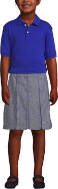 Lands' End School Uniform Kids Short Sleeve Interlock Polo Shirt
