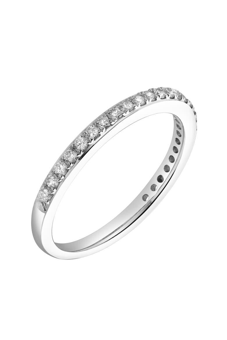 Solas 14K Gold Round Diamond Studded Eternity Ring - 0.31cts, Alternate, color, 14K White Gold