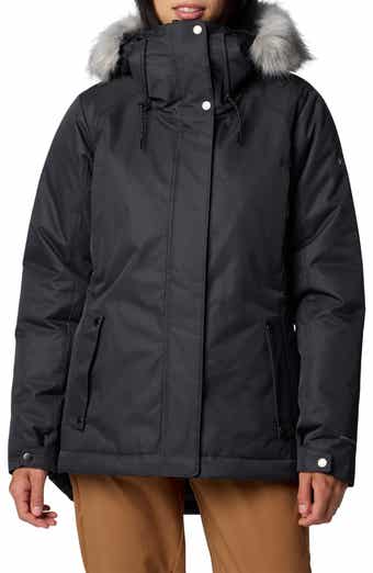 Columbia Suttle Mountain™ III Water Repellent Insulated Jacket with Faux Fur Trim