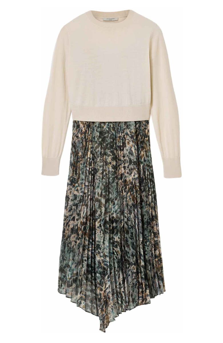 AllSaints Anni Sweater & Maxi Slipdress, Alternate, color, Canter Fawn Brown