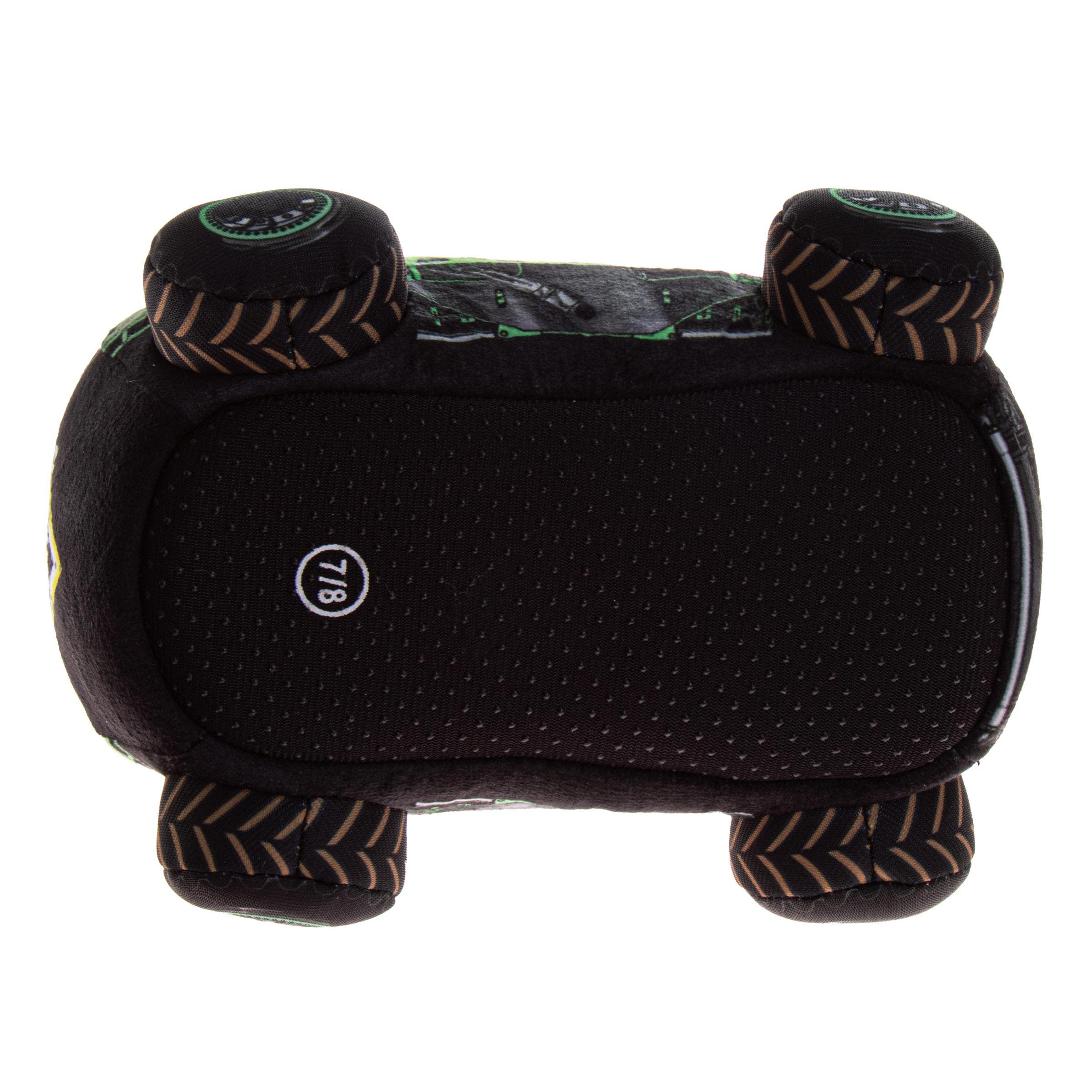 Monster Jam Grave Digger Plush Slippers, Alternate, color, Green Black