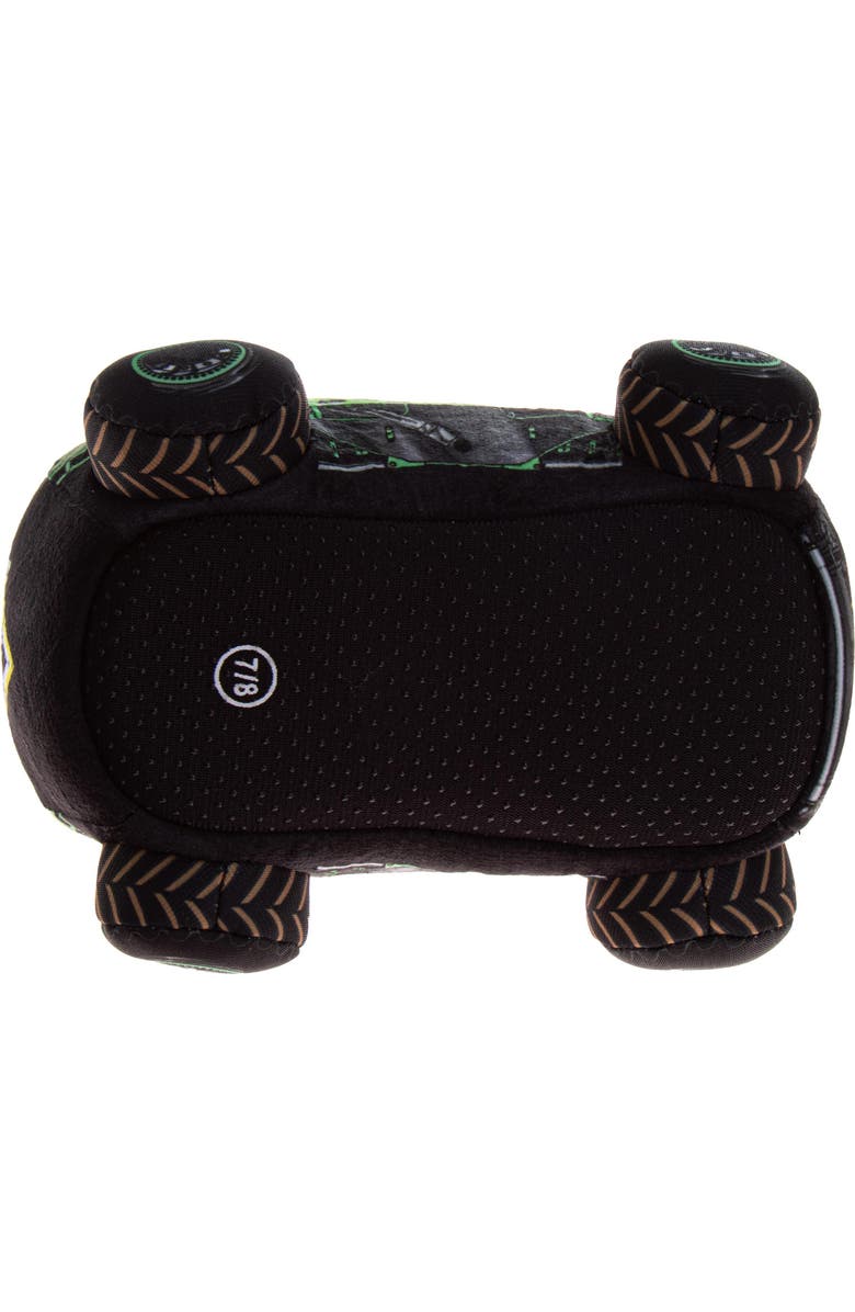 Monster Jam Grave Digger Plush Slippers, Alternate, color, Green Black