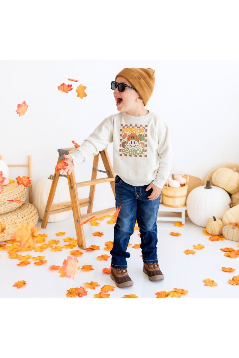 Pumpkin Season Sweatshirt, Alternate, color, Natural