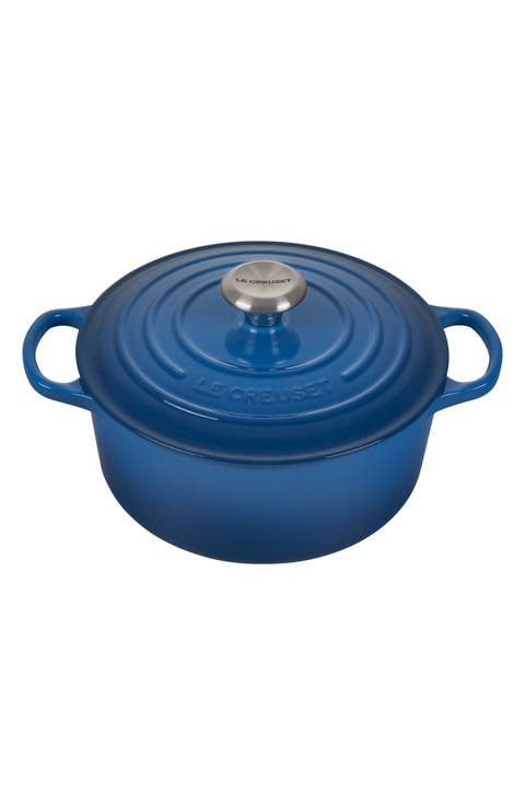 Signature 4.5-Quart Round Enamel Cast Iron Dutch Oven