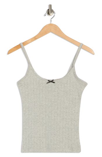 Jjxx Lelu Pointelle Stitch Camisole In Gray