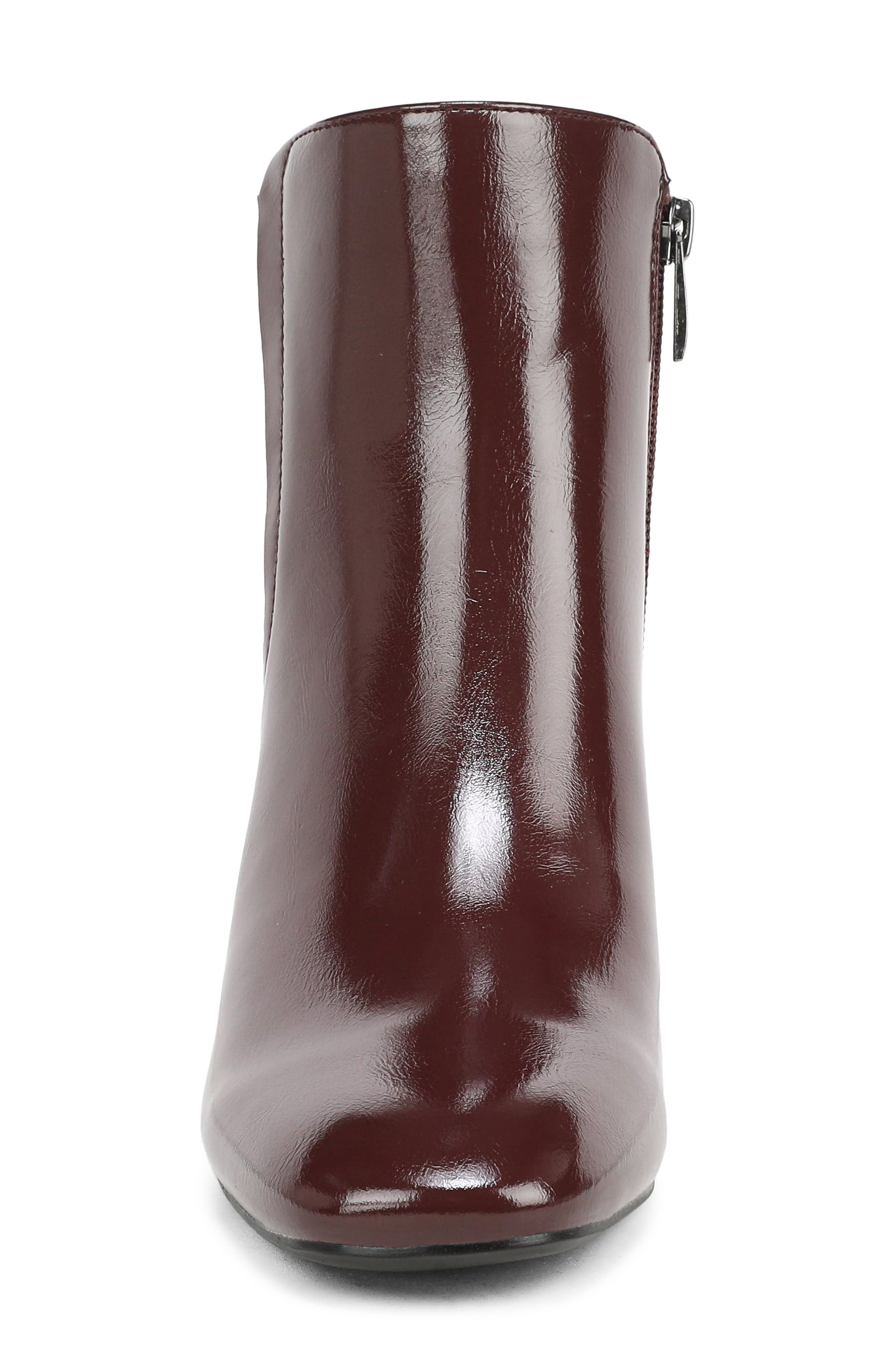 Delaney Faux Leather Bootie, Alternate, color, MERLOT RED FAUX LEATHER