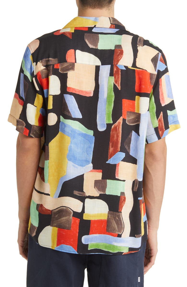 Wax London Didcot Pablo Short Sleeve Camp Shirt, Alternate, color, 