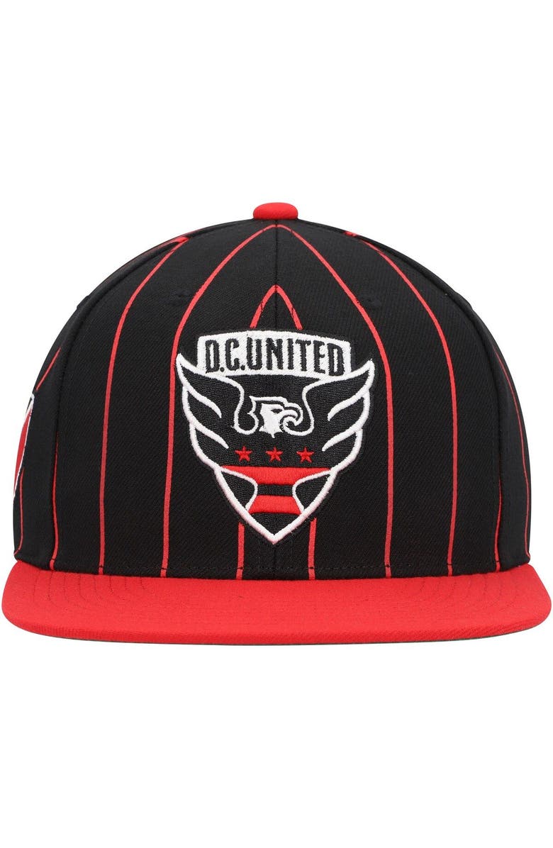Mitchell & Ness Men's Mitchell & Ness Black D.C. United Team Pin Snapback Hat, Alternate, color, Black