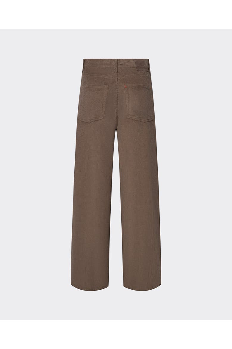 Wide-Leg Corduroy Pants, Alternate, color, Brown