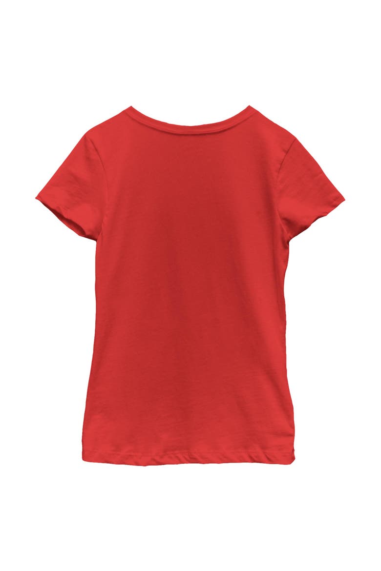 Girls' Wherever I Go He Goes Logo T-Shirt, Alternate, color, Red