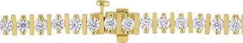 Moissanite Tennis Bracelet Yellow-Silver