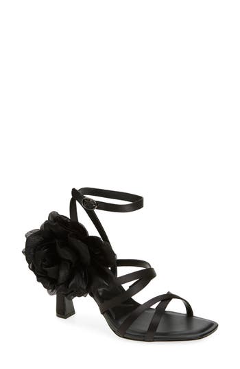 Karl Lagerfeld Paris Caela Rosette Sandal In Black