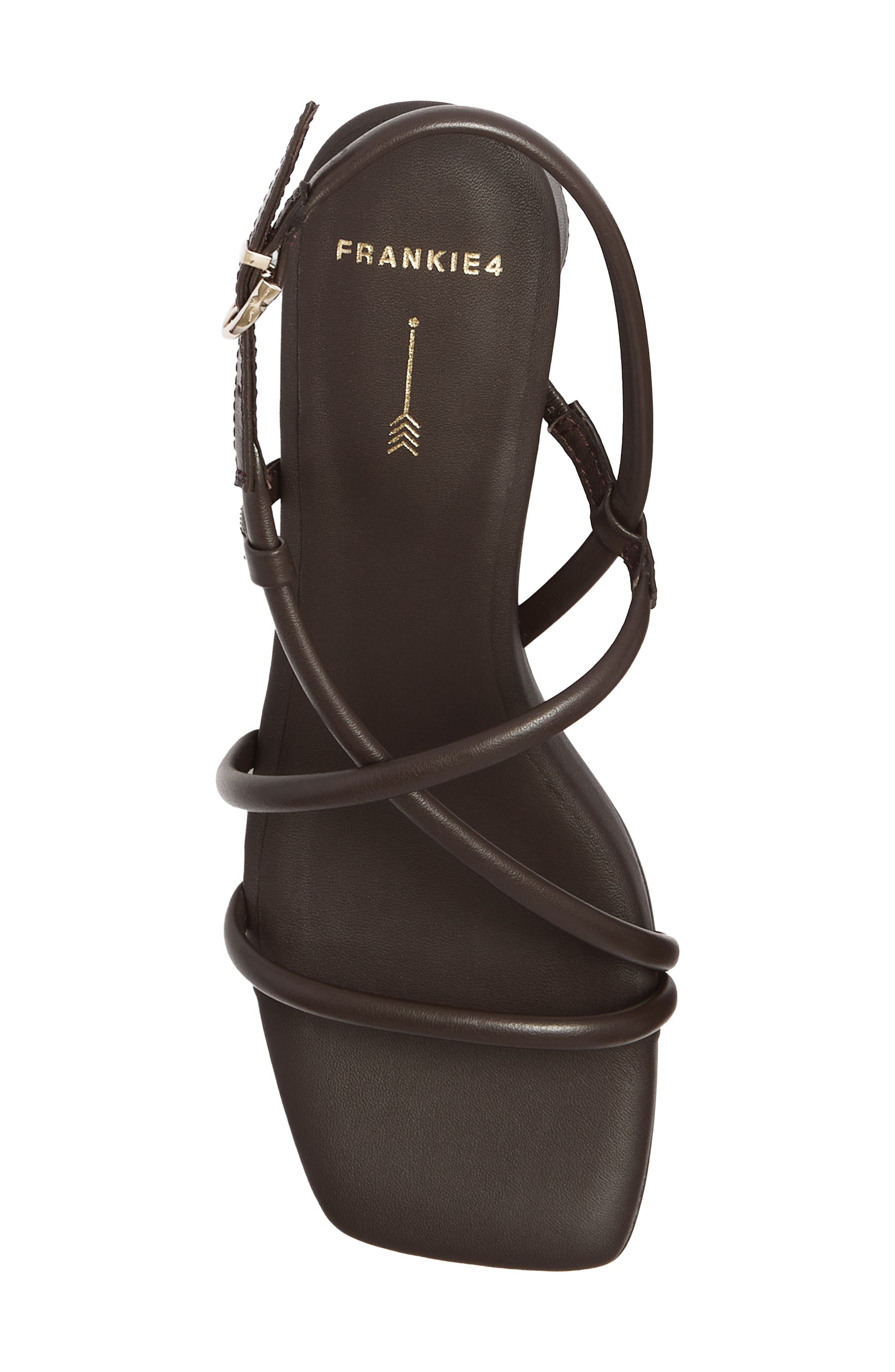 Lottie Leather Sandal, Alternate, color, CHOCOLATE