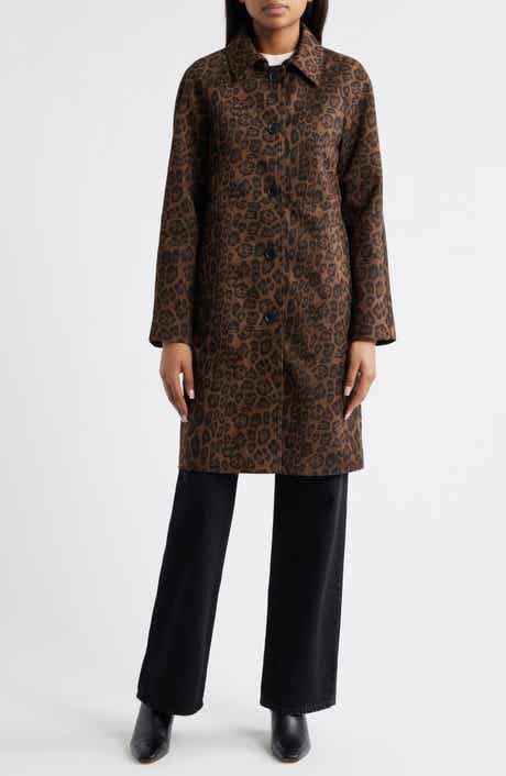 BCBGMAXAZRIA Paneled Faux Suede Coat